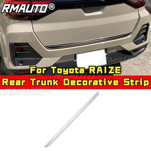 Bande décorative de coffre arrière de voiture en acier inoxydable pour cadre de porte extérieur, kit carrosserie Toyota RAIZE, accessoires de voiture - Product Image 1
