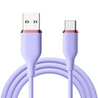 Câble de données Type-C en silicone liquide 66W pour téléphones mobiles OPPO et ordinateurs, charge rapide 5A 15PD