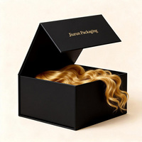 Boîte cadeau rigide de luxe personnalisée recyclable Fermeture magnétique Finition gaufrée Haute qualité Boîte en carton pour chapeau et écharpe