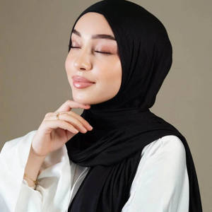 2025 Most Wanted elegante ligero transpirable Jersey Hijab diseño de moda gran oferta bufanda de moda para musulmanes - Product Image 2