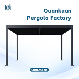 Pérgola de Aluminio Negro Mate con Rejillas, Estructura de Sombra para Patio Exterior Resistente a la Intemperie, para una Vida Elegante en el Patio Trasero - Product Image 4