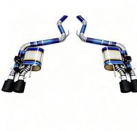 Échappement Catback en Acier Poli Miroir en Alliage de Titane DZ 1,5 mm avec Valve pour Ford Mustang 5.0L, Télécommande, Garantie 3 Ans