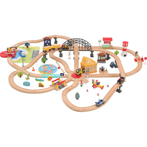 Juguetes Educativos <span class=keywords><strong>de</strong></span> Plástico, Serie <span class=keywords><strong>de</strong></span> Pistas <span class=keywords><strong>de</strong></span> Ensamblaje para Niños, Vida en la Ciudad Costera, Escala 1:5, Compatible con <span class=keywords><strong>Thomas</strong></span> - Product Image 5