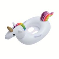Bouée de natation gonflable portable en PVC pour enfant de 0 à 5 ans et bébé, avec motif animal mignon, double utilisation, logo personnalisé