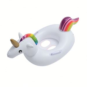 Bouée de natation gonflable portable en PVC pour enfant de 0 à 5 ans et bébé, avec motif animal mignon, double utilisation, logo personnalisé - Product Image 4