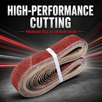 Bande abrasive en oxyde d'aluminium rouge de qualité supérieure 2100x50mm 2x82 pouces pour le polissage industriel du métal et du bois