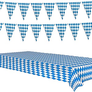 Set Completo <span class=keywords><strong>per</strong></span> Festa dell'Oktoberfest di Monaco, Piatti e Bicchieri di Carta Senza Stampa, Tovaglia <span class=keywords><strong>per</strong></span> Compleanni e Festival - Product Image 2