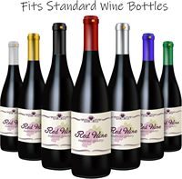 Capsules thermorétractables en PVC, couleur personnalisée, pour bouteilles de vin, manchons rétractables transparents pour usage professionnel