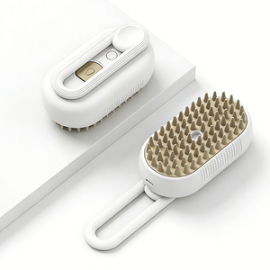 Cepillo de Aseo Plegable 3 en 1 para Mascotas, con Vapor Eléctrico y Pulverizador, Removedor de Pelo de Perro, Herramienta de Masaje para Desenredar y Eliminar el Pelo Suelto, Ecológico - Product Image 3