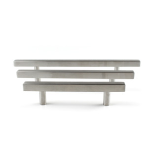 Moderne Quadratische Küchengriffe aus Edelstahl für Kommoden und Schubladen - Product Image 1