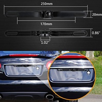 Caméra de recul pour plaque d'immatriculation de voiture IPoster, étanche, vision nocturne, compatible iOS et Android, caméra de recul sans fil