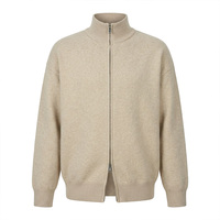 Pull tricoté zippé pour homme, style antique, motif monnayeur, personnalisé, fabricant OEM, marque privée, faible minimum de commande