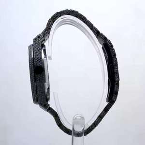 Reloj de Acero Inoxidable con Moissanita de Moda, con Detalles Lujosos, Movimiento de Cuarzo Elegante, Diseño Estilizado, Perfecto - Product Image 5