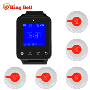 Chuông FD-2 Chuông Không Dây Nút Gọi Bồi Bàn Màu Đỏ Hệ Thống Gọi Điện Thoại Thông Minh Cho Nhà Hàng - Product Image 5