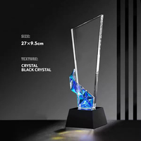 Trophée en cristal coloré JN Creative, design de trophée pour les récompenses annuelles de la conférence, trophée personnalisé pour les employés exceptionnels, plaque d'honneur