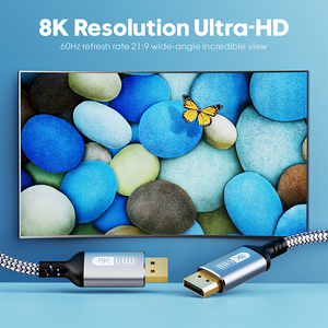 <span class=keywords><strong>DisplayPort</strong></span> <span class=keywords><strong>สาย</strong></span>เคเบิล1.4 8K 60Hz 4K 144Hz 2K <span class=keywords><strong>165Hz</strong></span> DP To DP สำหรับจอเล่นเกม PC - Product Image 4