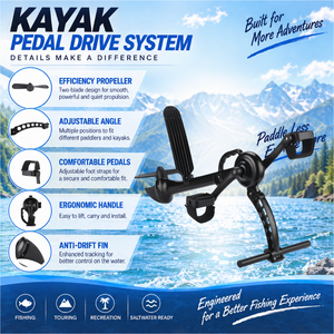 Pédalier <span class=keywords><strong>de</strong></span> <span class=keywords><strong>kayak</strong></span> léger en aluminium <span class=keywords><strong>de</strong></span> 5,2 kg pour propulsion avant et arrière, idéal pour les fabricants <span class=keywords><strong>de</strong></span> kayaks (OEM/ODM) - Product Image 4