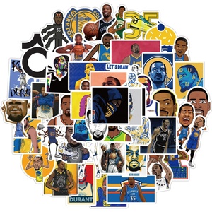 50 Uds famosa estrella de baloncesto <span class=keywords><strong>Kevin</strong></span> <span class=keywords><strong>Durant</strong></span> pegatina de grafiti para botellas de mesa de hogar equipaje portátil pegatinas de decoración de vinilo - Product Image 1