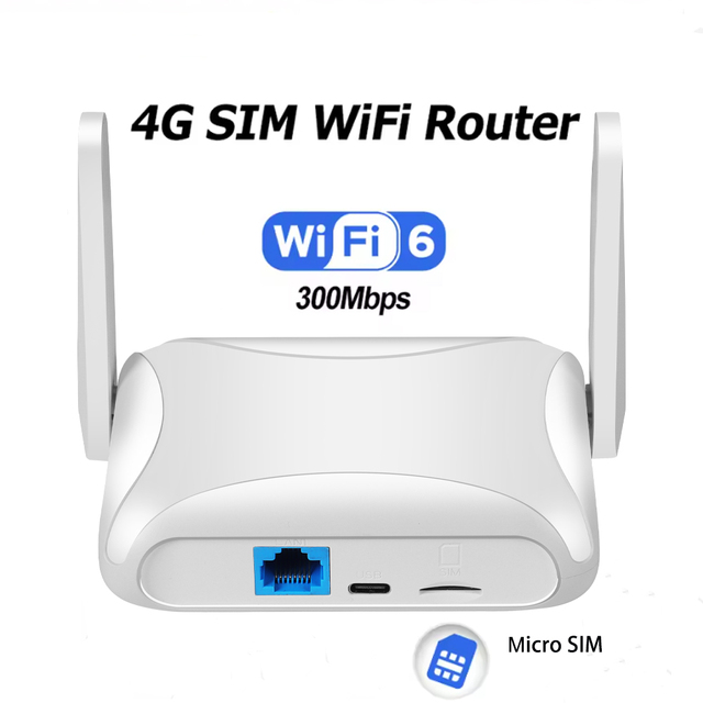 Mini Universal Pocket Wifi 4g 300mbps Router with Sim Card  with TYPE C Cable Power WiFi Portable 4g Global Universal Version