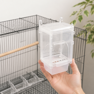 Comedero Manual Ecológico de Gran Tamaño para Aves, Dispensador Automático de Alimentos para Loros, Gorriones Java, Canarios y Varios Pájaros - Product Image 3