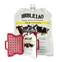 Sac de stockage de colostrum pour bétail de 4 L, qualité alimentaire, réutilisable, poche d'alimentation pour veau et agneau avec bouchon verseur, sans BPA, compatible congélateur, fournitures agricoles