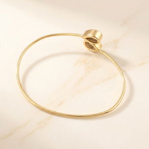 Handmade Pear Cut Natural Moonstone <b>Bracelet</b> 18k Gold Plated Brass Fashion Jewelry Adjustable Bangle <b>Bracelet</b> For Women - Product Image 6