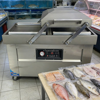 Machine d'emballage alimentaire sous vide à double chambre 600PD pour marché agricole, scelleuse commerciale universelle pour produits chimiques et alimentaires