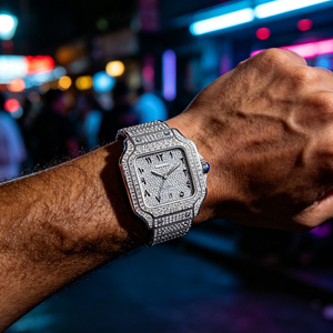 <span class=keywords><strong>Reloj</strong></span> Bussdown Iced Out Moissanite con 3302 piezas y 19.2 quilates, aprobado por el probador de diamantes, de acero inoxidable para hombre, ideal para discoteca. - Product Image 1