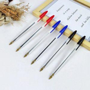 Penne a Sfera in Gel Semplici, Durevoli ed Ecologiche per Ufficio e Università, Impugnatura Confortevole, Inchiostro Rosso/Blu/Nero, Regali Promozionali - Product Image 2