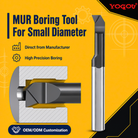 MUR Coupeur de perçage pour acier trempé, outils de perçage CNC pour petites ouvertures, en carbure cémenté, avec orifice de refroidissement, personnalisé