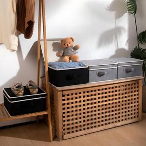 <b>Foldable</b> Storage Organiser <b>Boxe</b> Storage Basket Bins with Lids Handles Clothes Organiser - Product Image 5