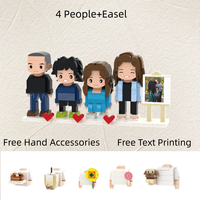 Bloques de Construcción con Retrato Personalizado, Modelo con Foto Personalizada, Regalo para Parejas y Familias, Recuerdo de Aniversario con Impresión de Texto Gratuita