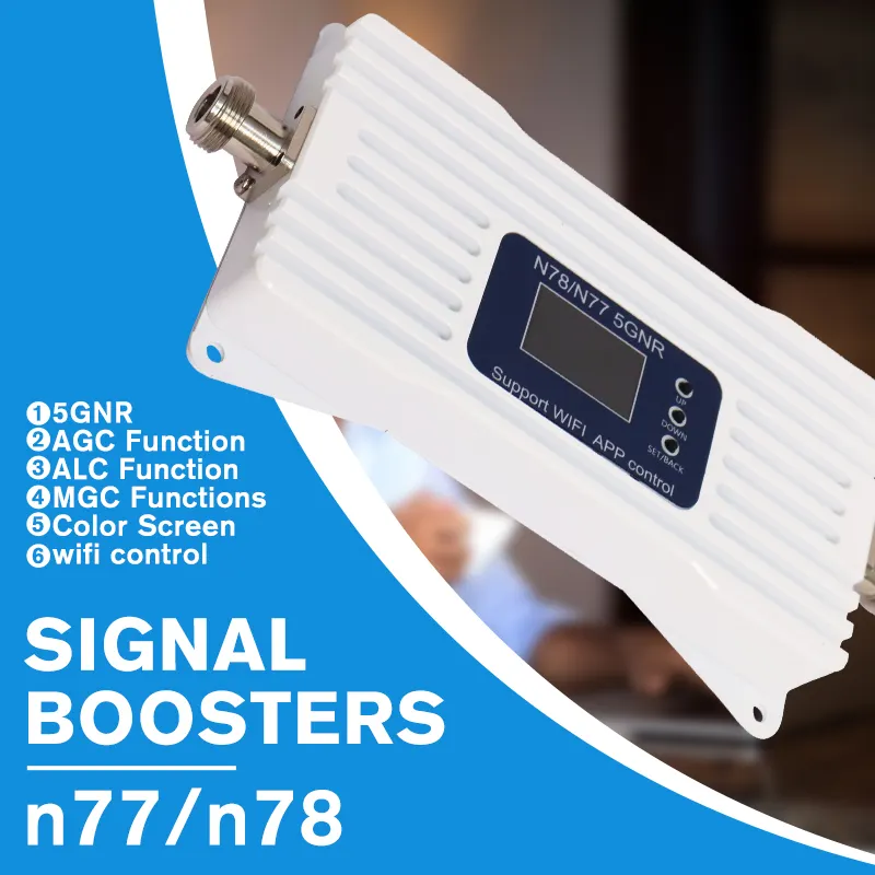 N77 n78 penguat sinyal ponsel, penguat jaringan gsm 3500Mhz 4G 5g 2g 3g 4g 5g untuk ponsel