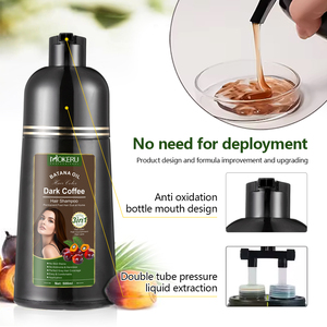 Shampoo colorant pour <span class=keywords><strong>cheveux</strong></span> Mokeru, huile de Batana naturelle 3 en 1, vente en gros OEM, shampooing colorant brun foncé pour la coloration à domicile, hommes et femmes - Product Image 5