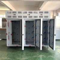 Congélateur-choc à refroidissement rapide en acier inoxydable 304, 3 portes, -40°C, avec 3 chariots et 45 plateaux pour congélation éclair