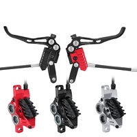 IIIPRO vtt frein à disque hydraulique à quatre pistons 800mm/1550mm Ultra-léger CNC routage entièrement interne split VTT frein à huile