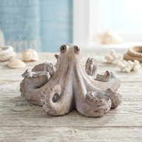 Figurine de pieuvre en ciment Lian Da, sculpture de pieuvre en béton, décoration de table nautique, décorations en ciment en gros