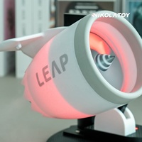 Ventilateur de turbine de moteur d'avion USB créatif Nikolatoy, petit jetfan électrique avec charge sans fil pour vitrines de collection