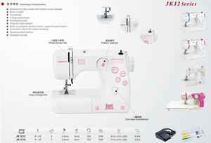 Máquina de Coser Doméstica 1212 Multifuncional de Plástico y Metal con Soporte de Mesa para Telas - Product Image 5