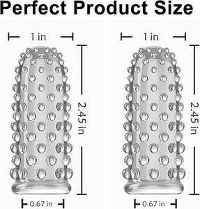 2 Stück <span class=keywords><strong>Finger</strong></span> Ärmel Vagina Klitoris Nippel G-Punkt Stimulator Anal Expander Wieder verwendbares Sex <span class=keywords><strong>Massage</strong></span> gerät Modell QY-SJT108 OEM/DEM Marke - Product Image 6
