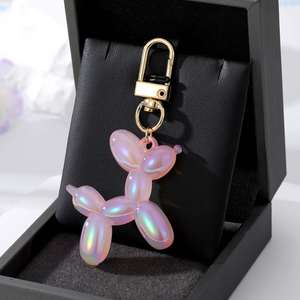 Wholesale Cartoon Cartoon Creative Small <b>Animal</b> Pendant Large Laser <b>Balloon</b> Dog Keychain Key Pendant - Product Image 4