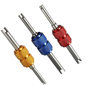 Llave de doble punta para válvulas de aire acondicionado automotriz de aleación de aluminio, herramienta para reparación de automóviles - Product Image 4