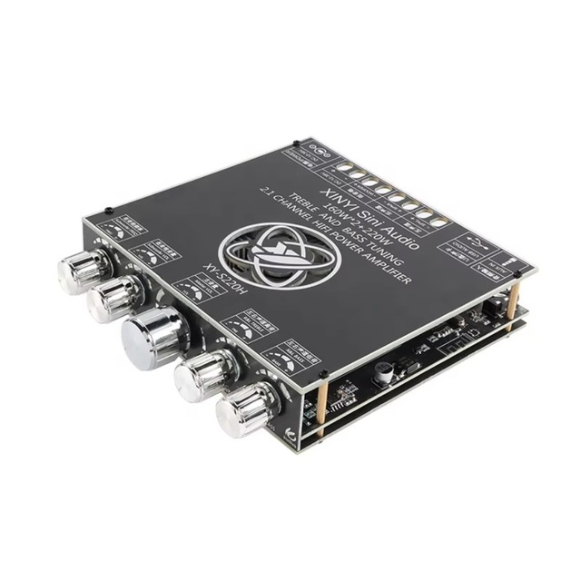 XY-S220H TDA7498E 2.1 Channel BT 5.1 Subwoofer Amplifier Board 160WX2+220W Power Audio Stereo Amplifier Board Bass AMP
