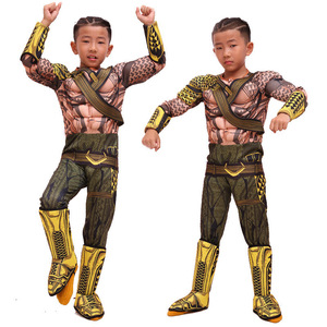 Costumes de cosplay pour enfants Justice League Aquaman Black Bat Super Flash Wonder Woman Tenues de fête 8-13 ans Costume de scène standard - Product Image 3