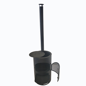 <span class=keywords><strong>Chimenea</strong></span> de Leña para Patio Kf con Altura Ajustable, Inserto de <span class=keywords><strong>Chimenea</strong></span> de Leña Resistente para Exteriores - Product Image 4