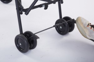 รถเข็นเด็กแบบพับได้ น้ำหนักเบา พร้อมกันชนและหลังคาแบบแบน - Product Image 3