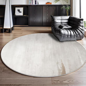 Alfombra Redonda de Terciopelo Cristalino con Patrón Abstracto, Lavable, para Hogar, de Lujo, Aislante y Refrescante 1-0001 - Product Image 4