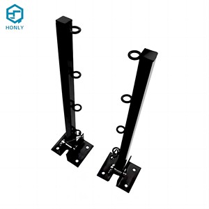Tendedero Plegable Retráctil Moderno para Pared Exterior en Metal Reforzado Negro 50cm X 13cm X 10cm Desplegado - Product Image 2