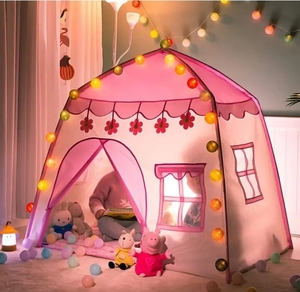 Populaire chaud Polyester tissu activité filles garçons princesse château <span class=keywords><strong>tente</strong></span> bébé intérieur pliable <span class=keywords><strong>tipi</strong></span> Playhouse jouet <span class=keywords><strong>tente</strong></span> - Product Image 4