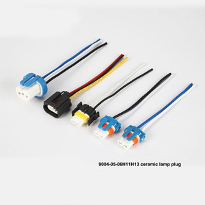 หลอดไฟ LED พร้อมฐานเซรามิกสำหรับไฟหน้ารถยนต์ H4 H7 H8 H9 H11 อะแดปเตอร์ซ็อกเก็ตเซรามิก 9005 9006 ไฟตัดหมอก LED H7 พร้อมสายเชื่อมต่อ - Product Image 4